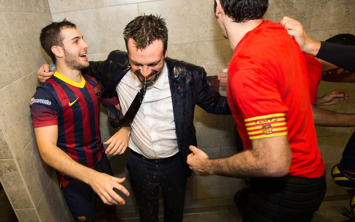 La celebració dels campions de l’OK Lliga