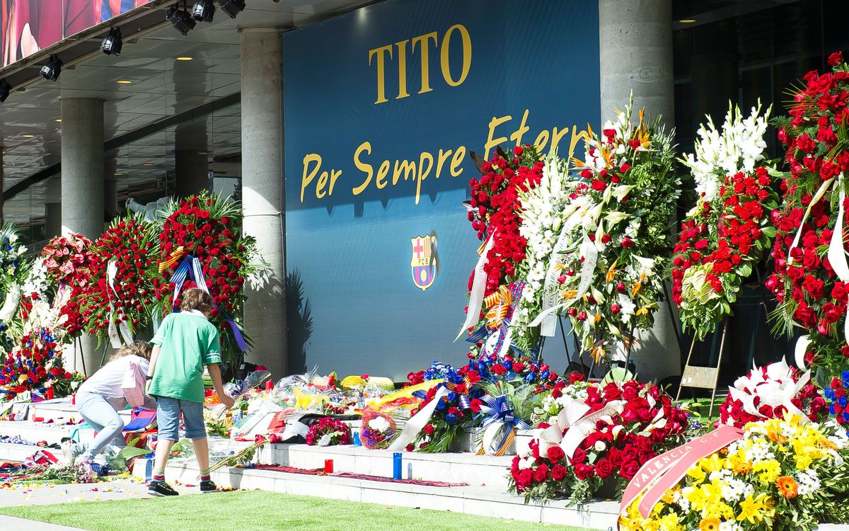 Supporters Clubs, mourning Tito Vilanova