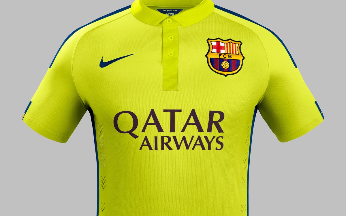 FC Barcelona third strip two shades of yellow