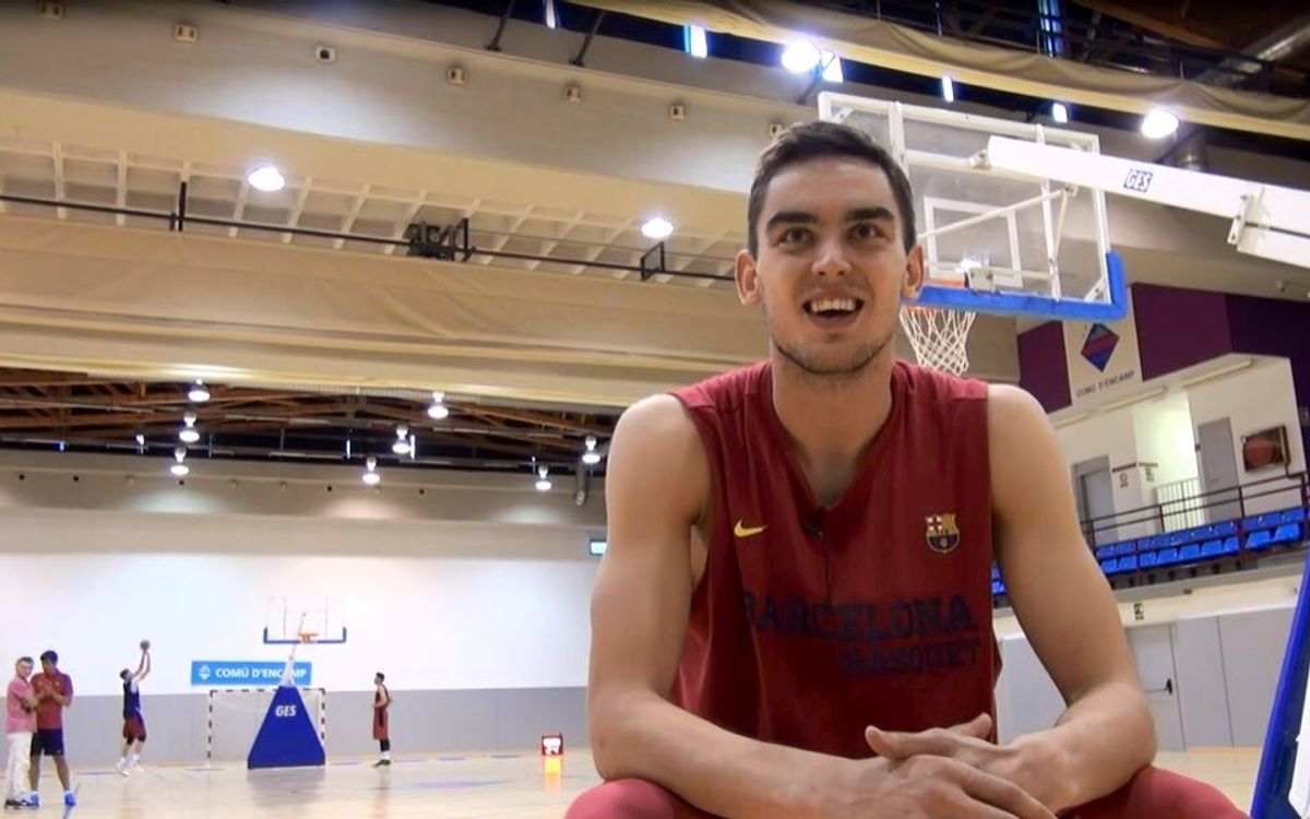El primer dia de feina de Satoransky