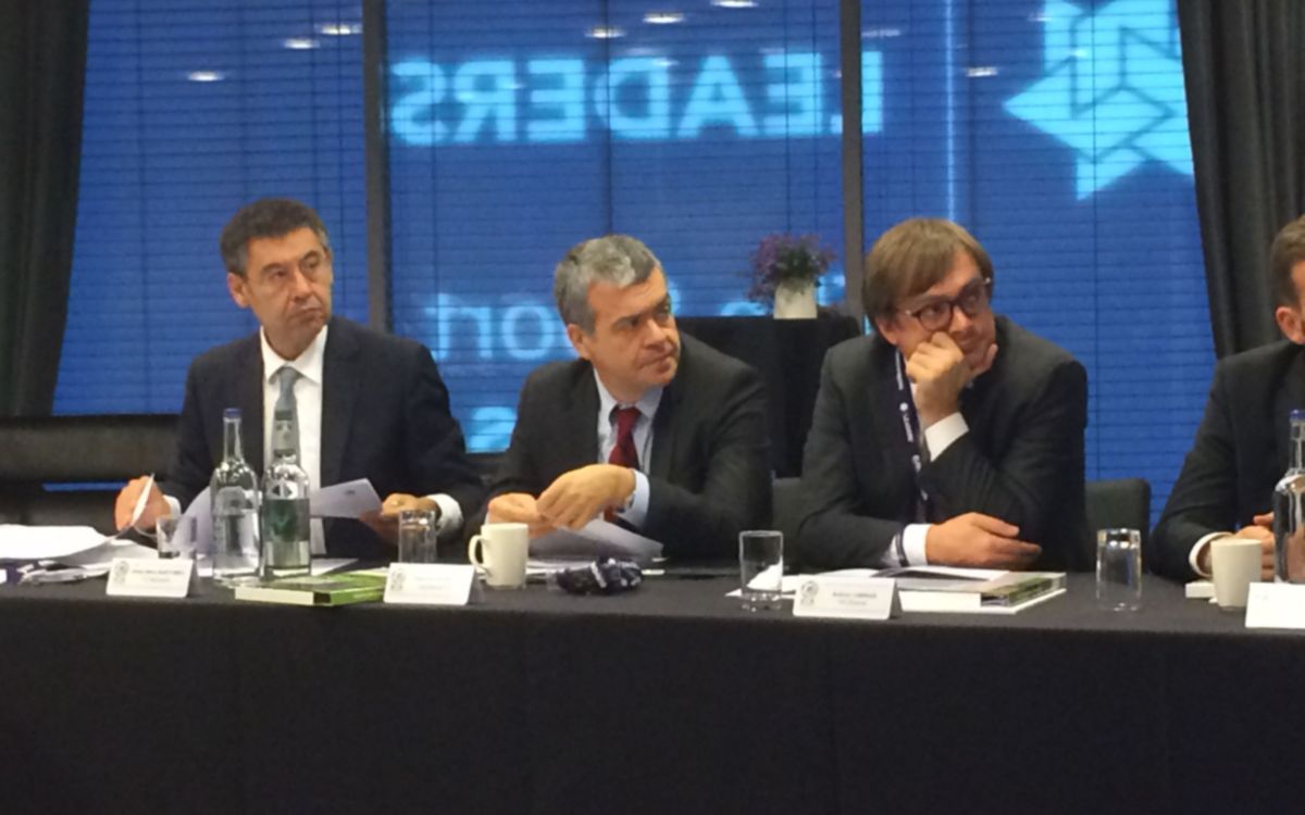 Bartomeu attends ECA executive meeting in London