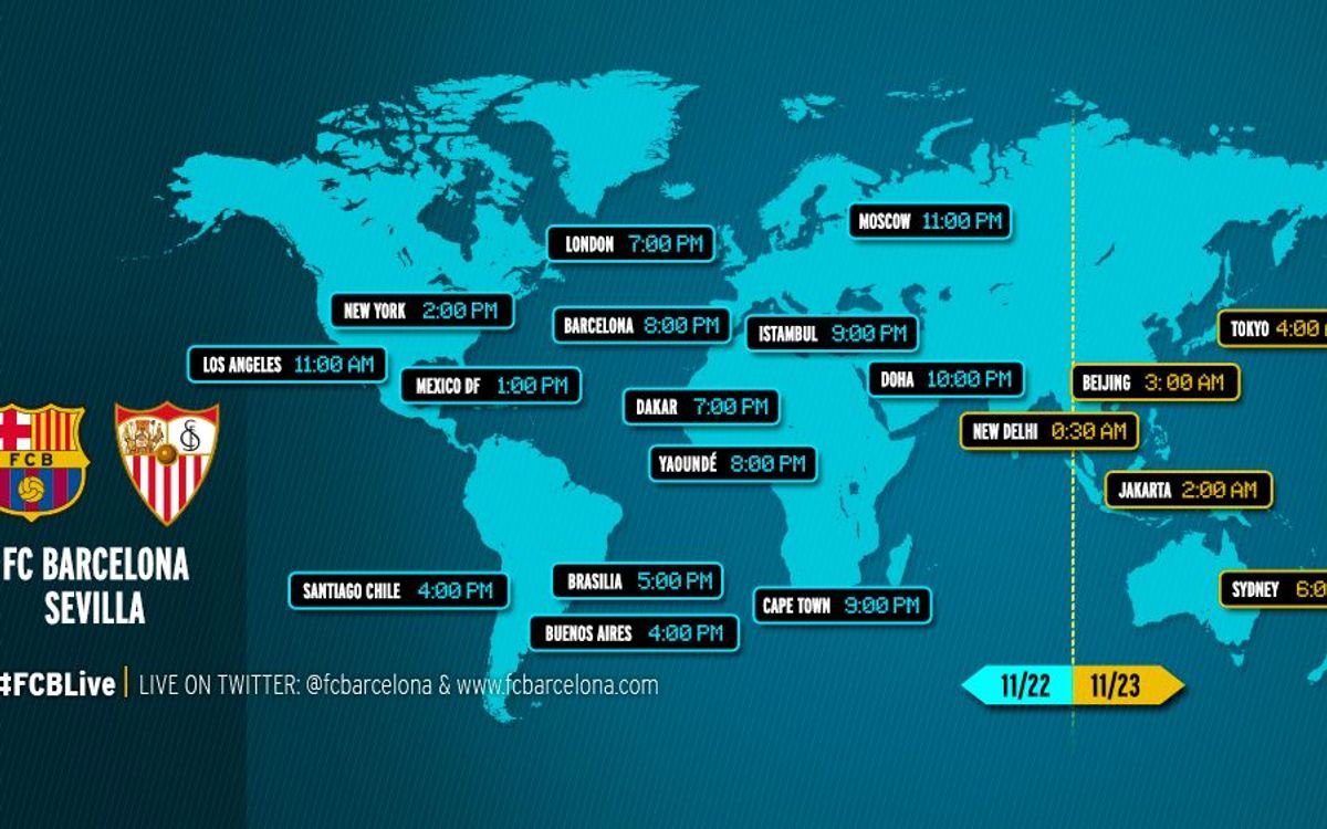 When and where to watch FC Barcelona v Sevilla