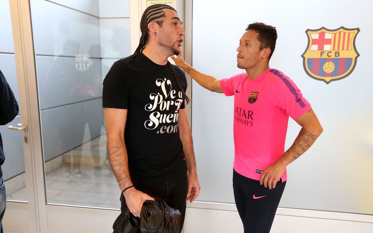 Pinto visits his former colleagues