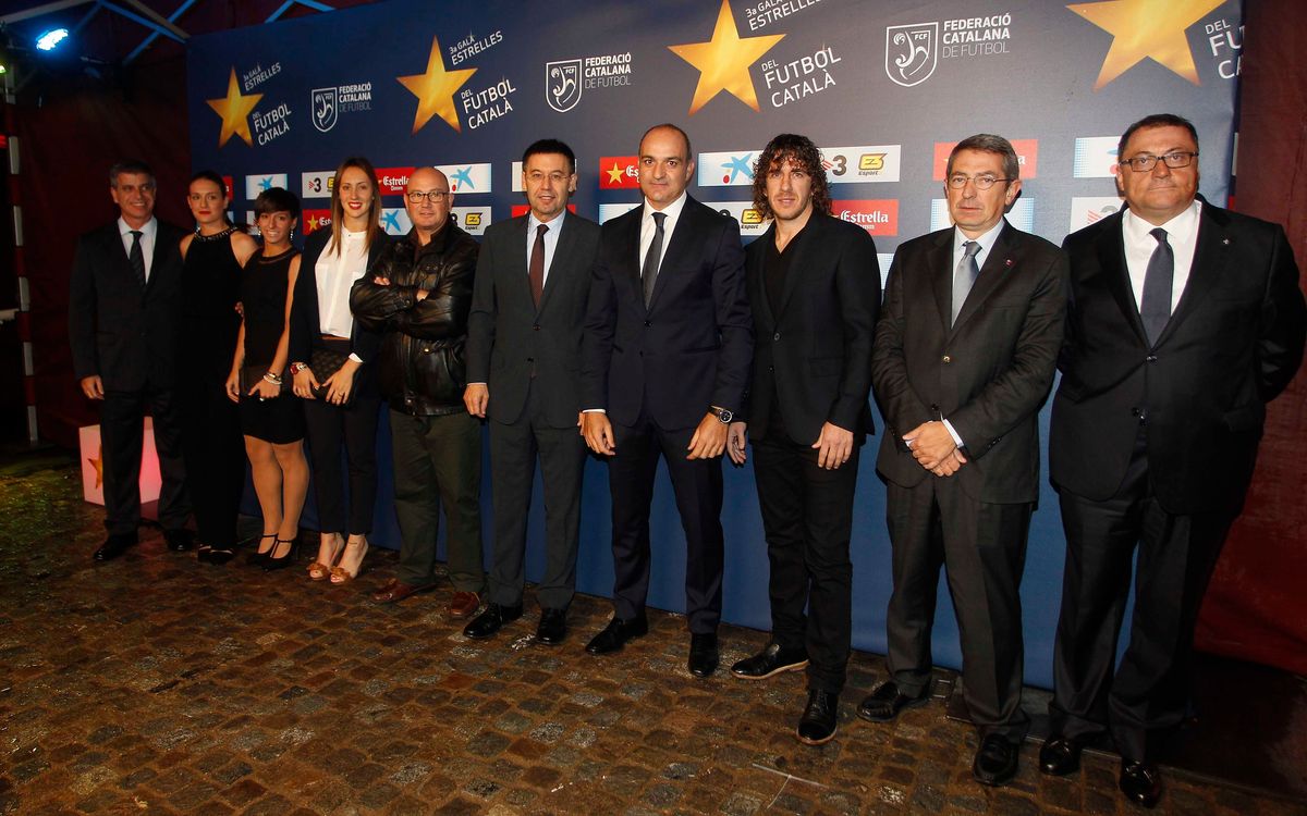 Ferrer, Corredera, Puyol i Samper, distingits a la Gala de les Estrelles del Futbol Català