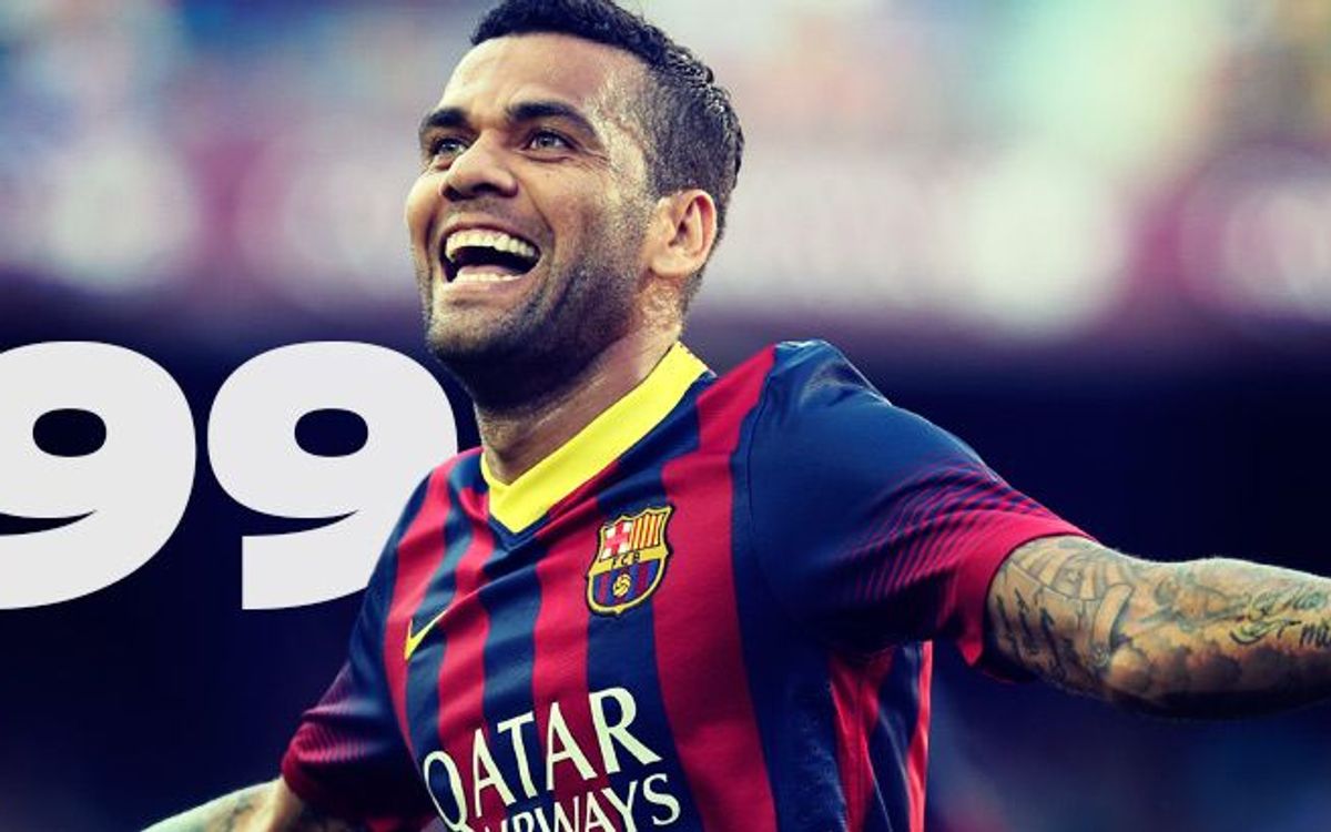 Dani Alves heading for third century
