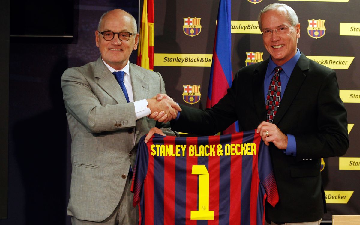 Global sponsorship deal between FC Barcelona and Stanley Black & Decker