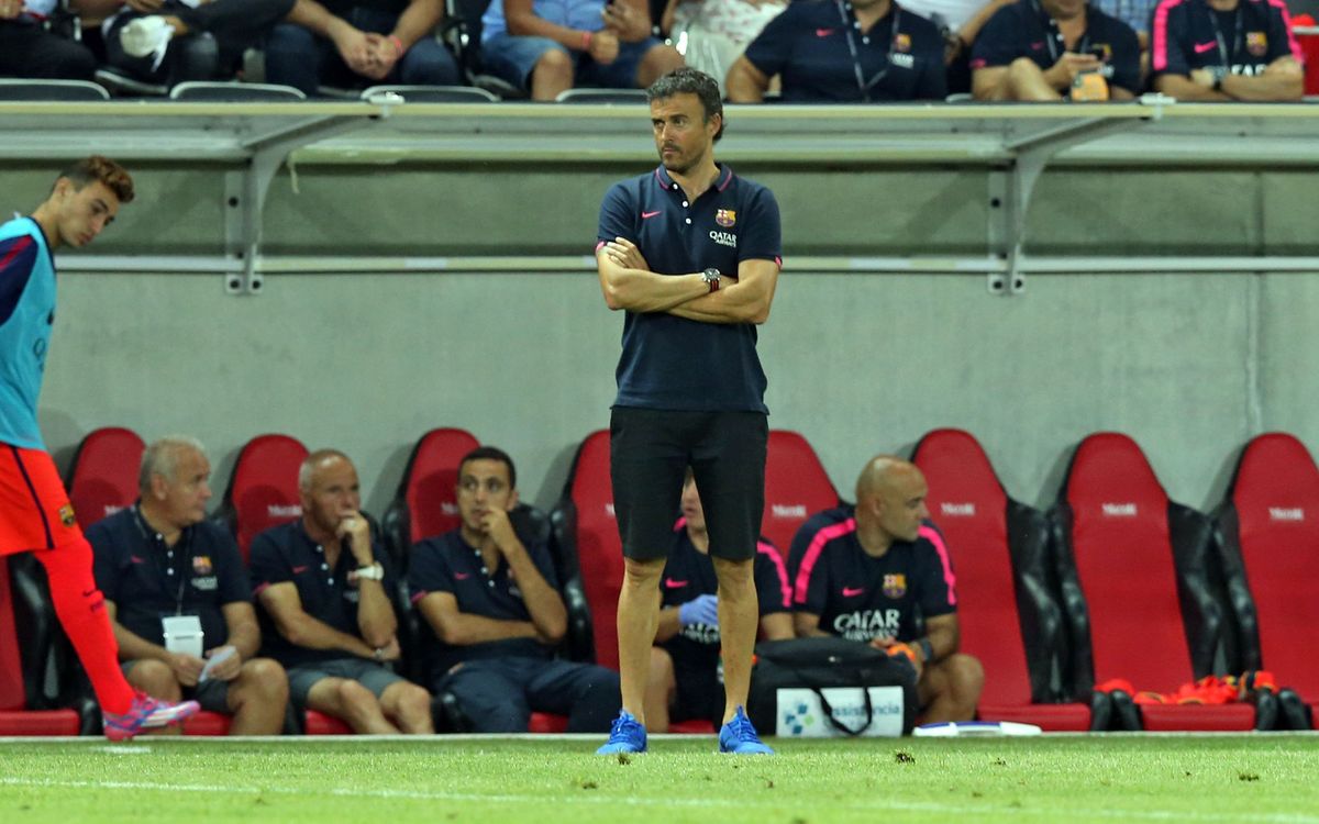 Luis Enrique: “The game will tell us where each player is”