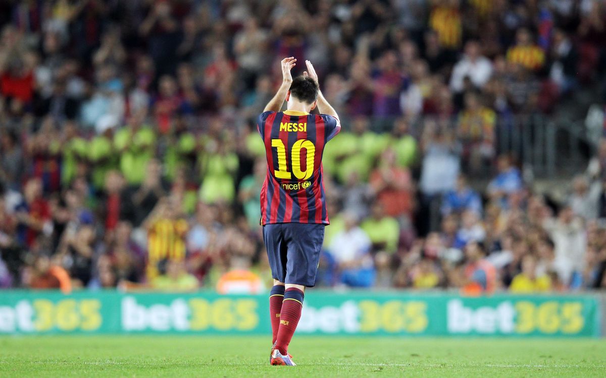 'Messi' se presenta en Barcelona con motivo del Congreso Mundial de Peñas