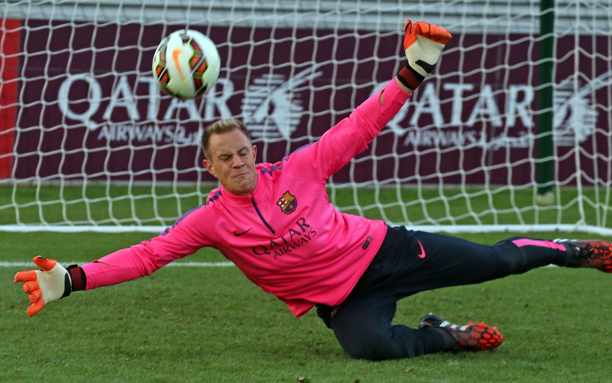 Ter Stegen suffers back injury in training