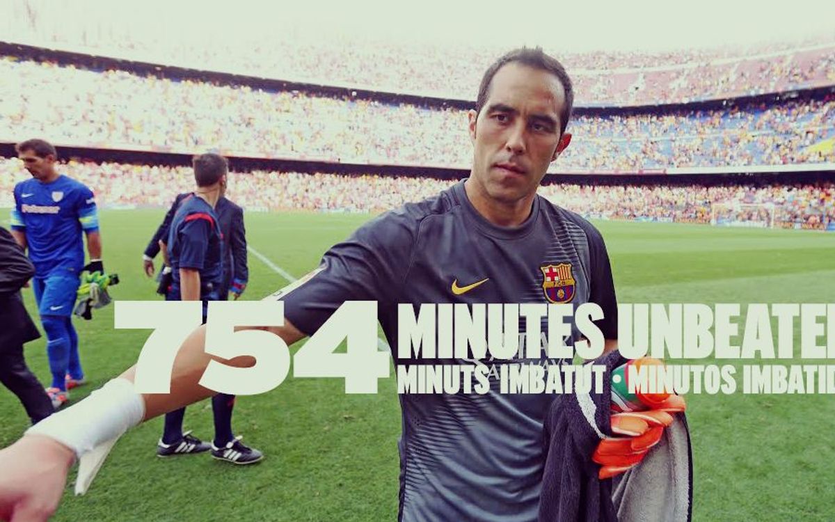 Claudio Bravo leaves record at 754 minutes