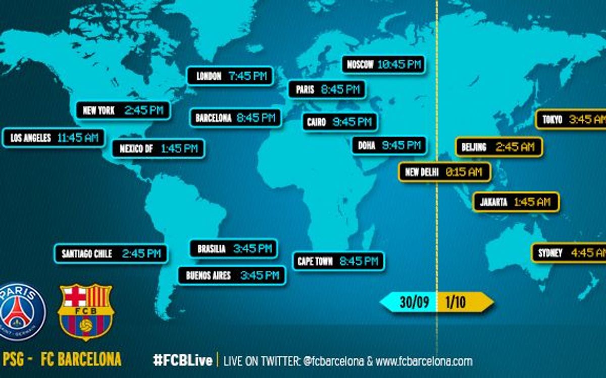 When and where to watch the Champions League match between Paris Saint-Germain v FC Barcelona