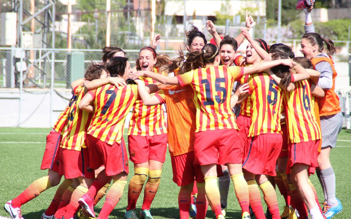 La celebració de les campiones de la Lliga 2013/14