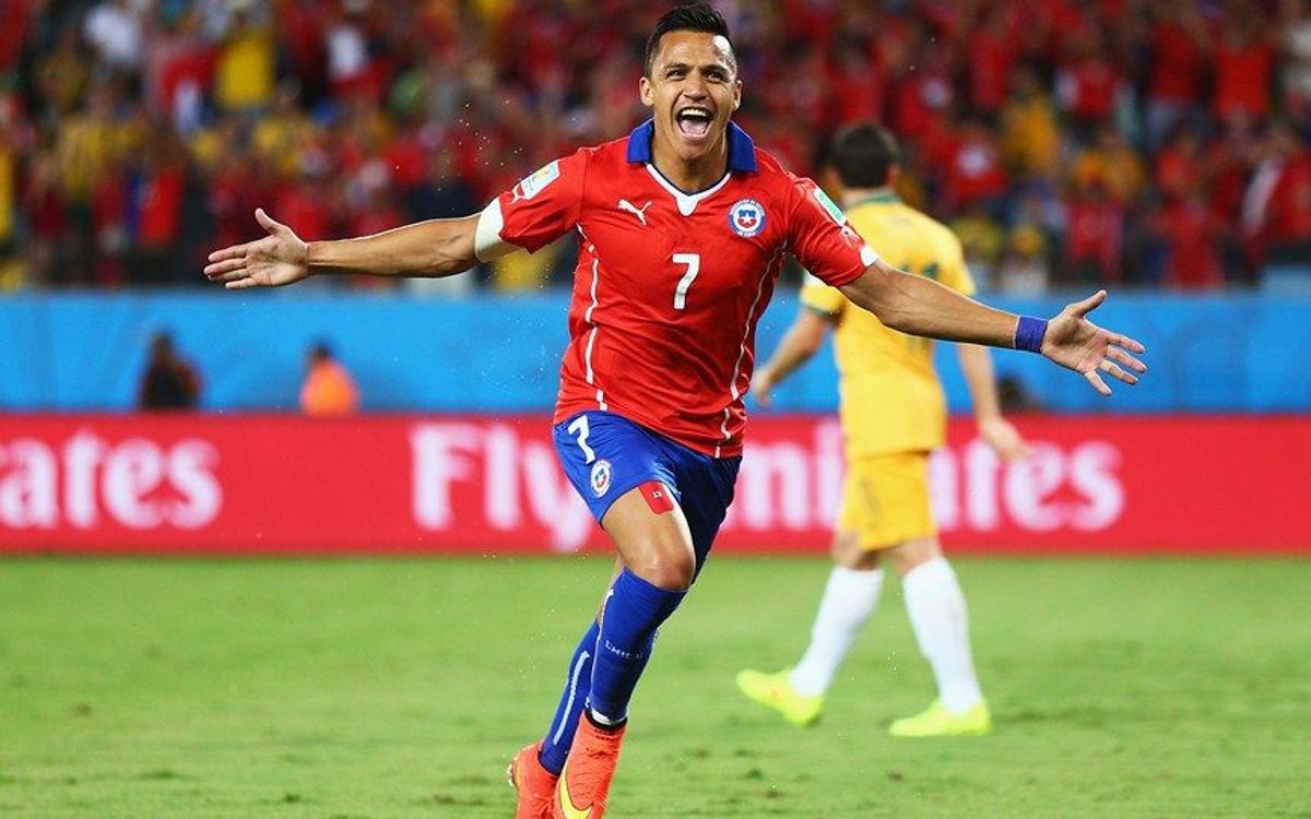Alexis marca en l’estrena de Xile al Mundial (3-1)