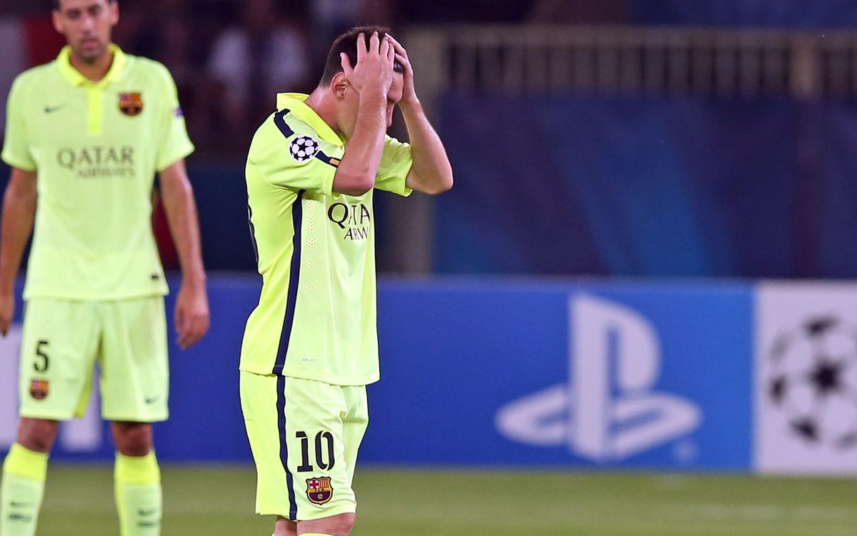 Paris Saint-Germain v FC Barcelona: The first defeat (3-2)