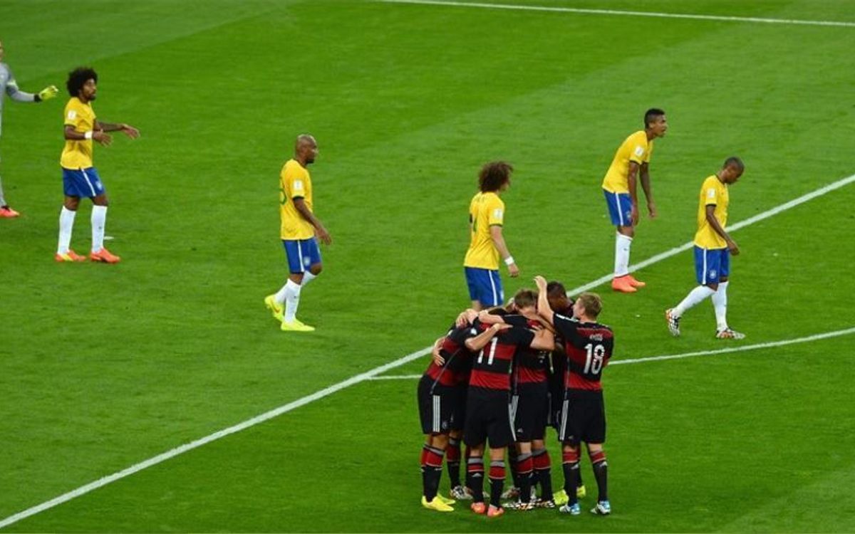 Brazil bow out of the World Cup after sustaining a heavy defeat (1-7)
