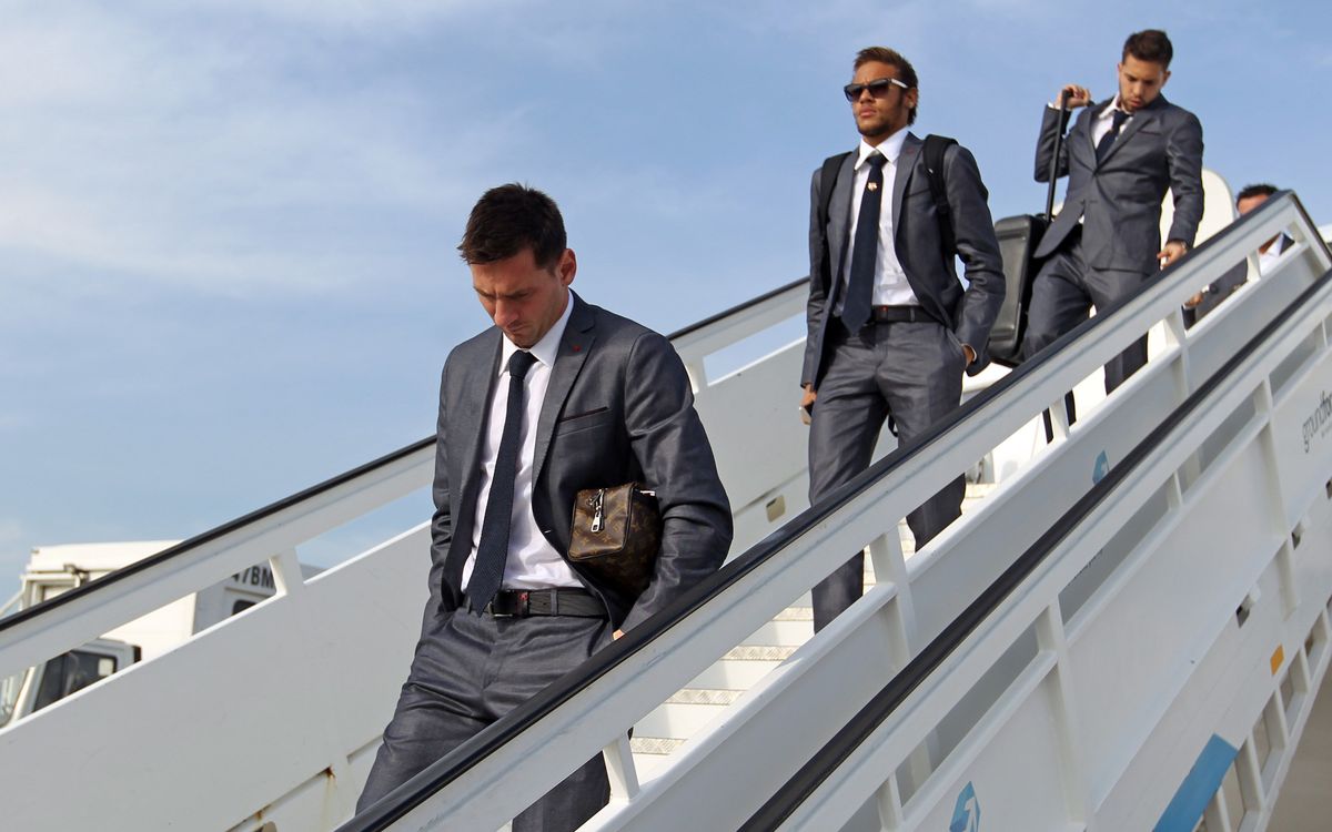 FC Barcelona fly to Madrid