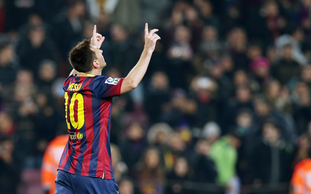 Leo Messi: 12 goals in 2014
