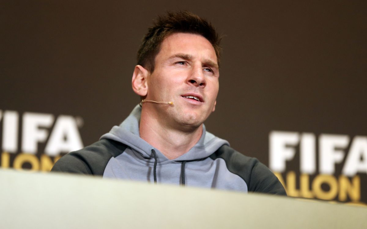 Leo Messi is pleased to be at the FIFA Ballon d'Or Gala