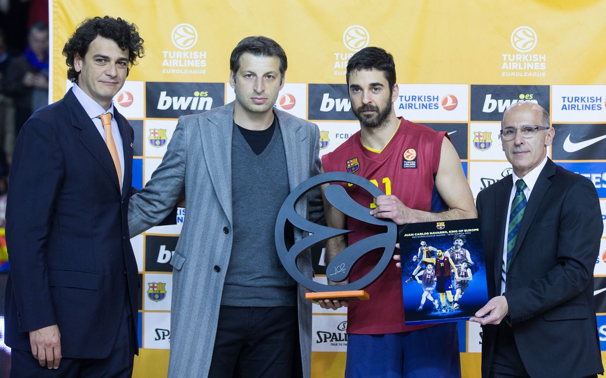 Tribute to Navarro for his record number of Euroleague matches