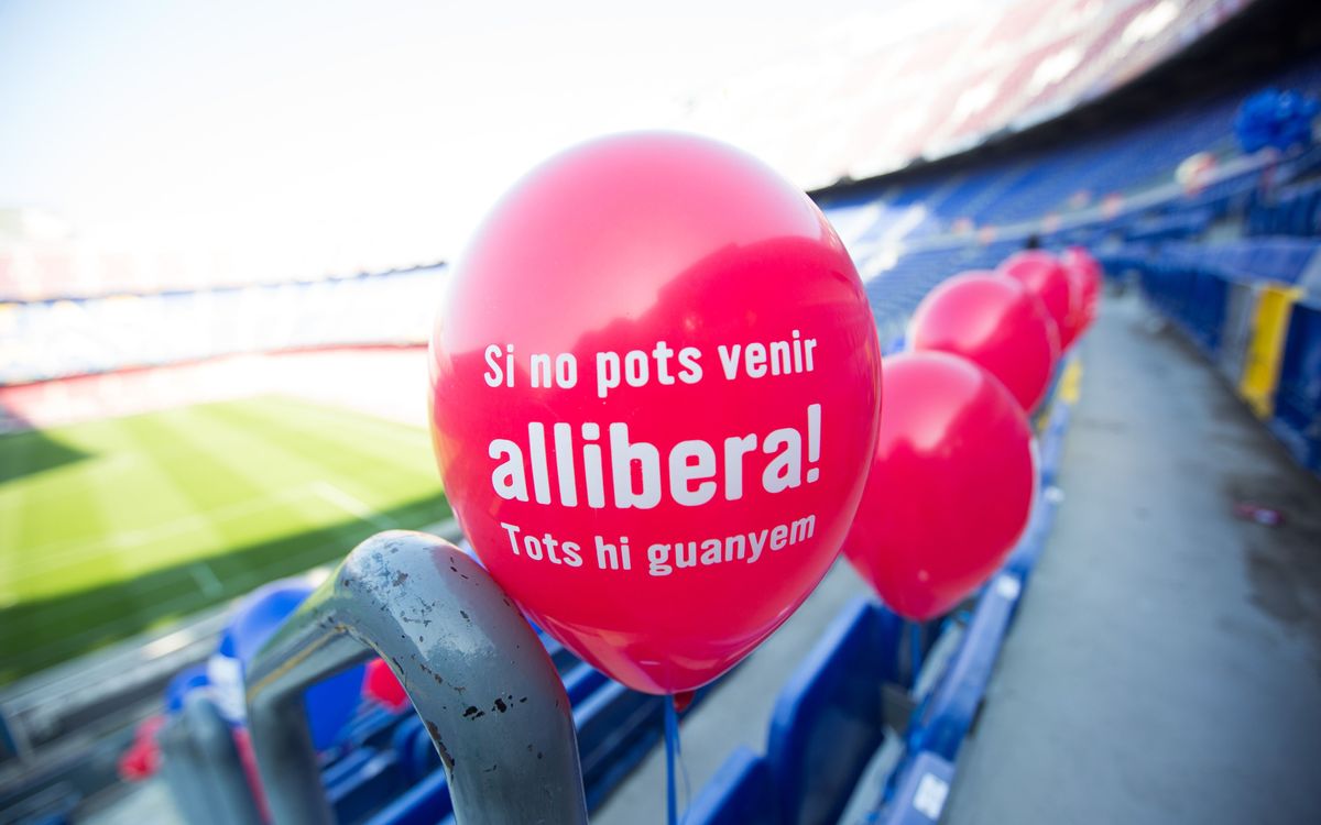 Barça-Elx: El Seient Lliure alliberarà 6.500 globus