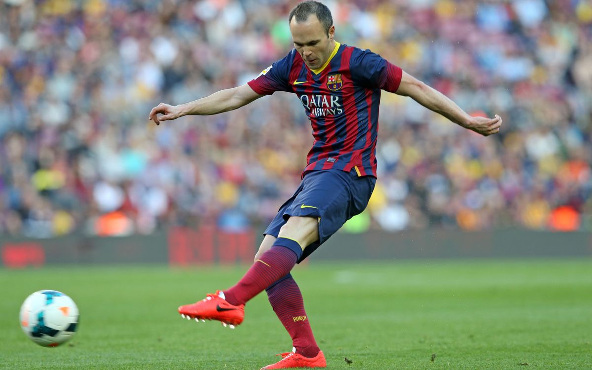 Iniesta happy with his form going into the business end of the season