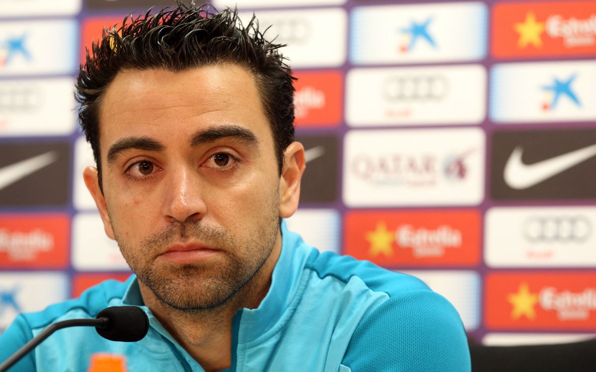 Xavi Hernández: “We have to be positive”