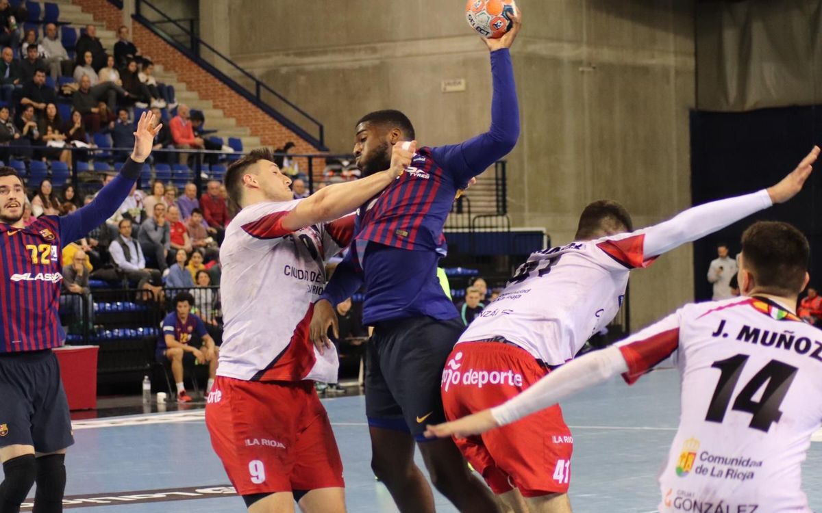 BM Logroño La Rioja - Barça Lassa: El campeón deja escapar el primer punto de la temporada (28-28)