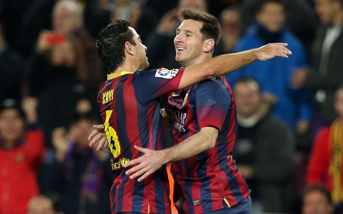 Un gol de falta amb efecte superb de Messi