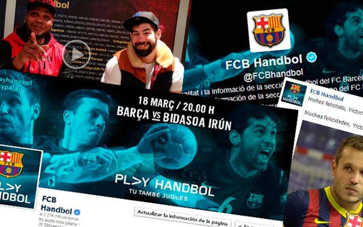 El Barça d’handbol, líder també a les xarxes socials