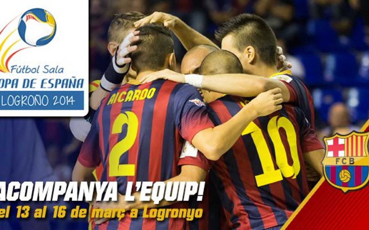 Ja es poden adquirir les entrades per animar el Barça Alusport a la Copa d’Espanya