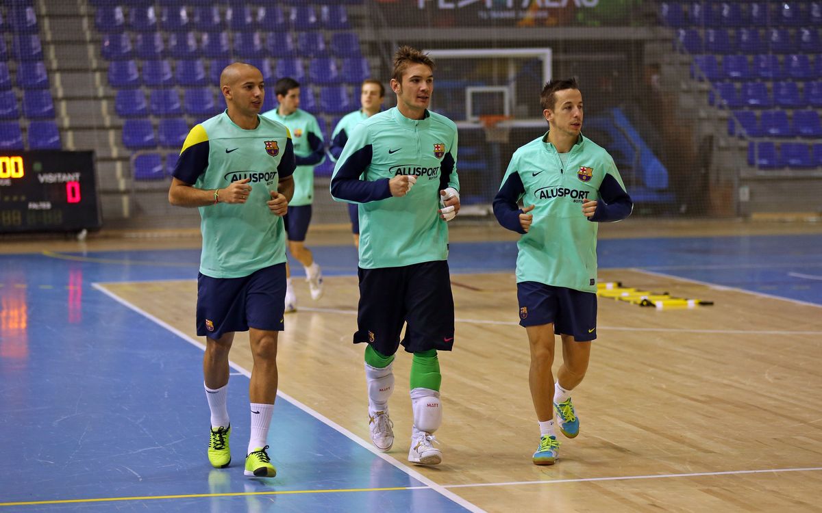 Primer entrenament després de la Copa d’Espanya