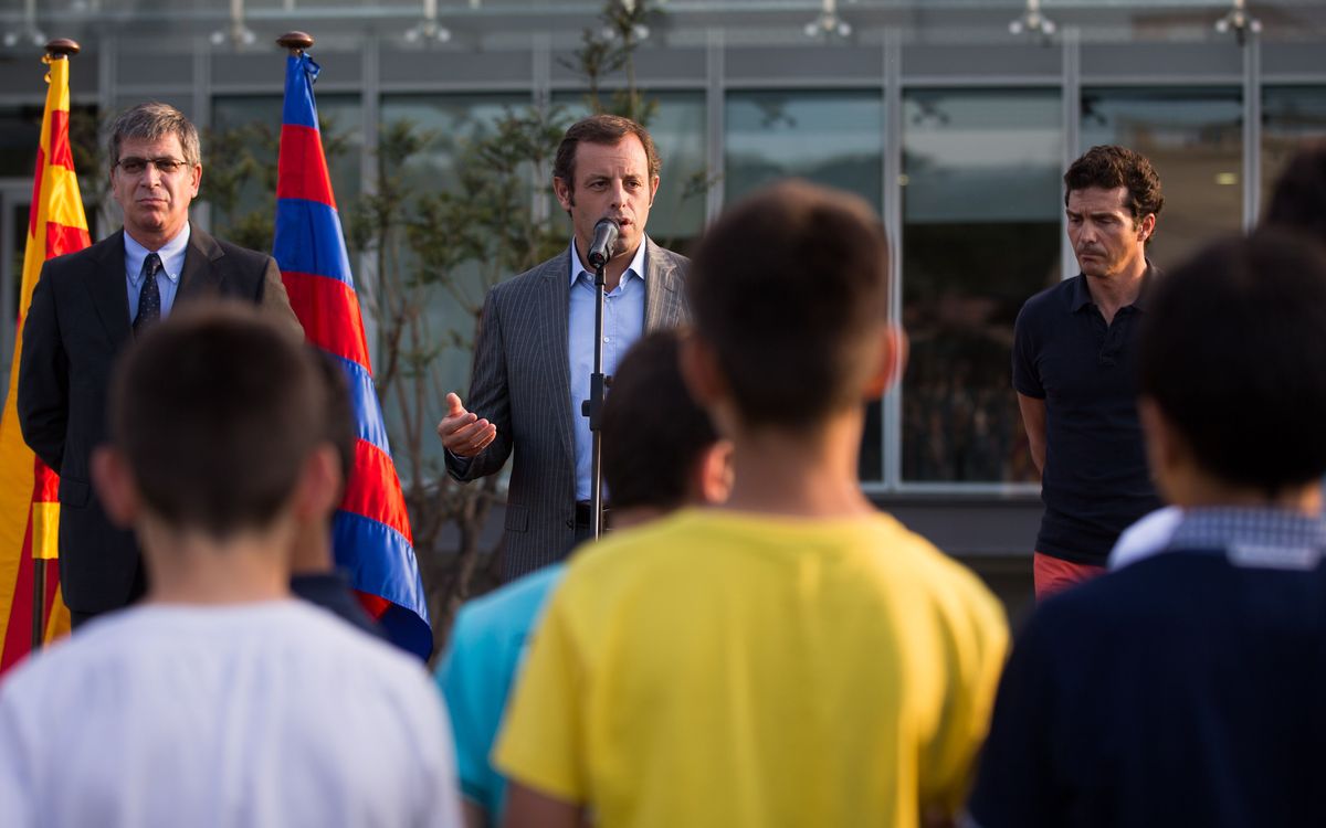 FC Barcelona's youth teams celebrate the end of the season