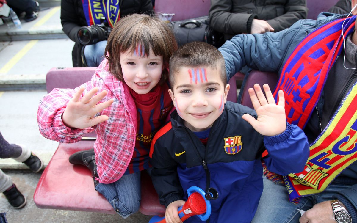 Les entrades gratuïtes de ‘Nens al Camp Nou’ per al derbi, des de dissabte