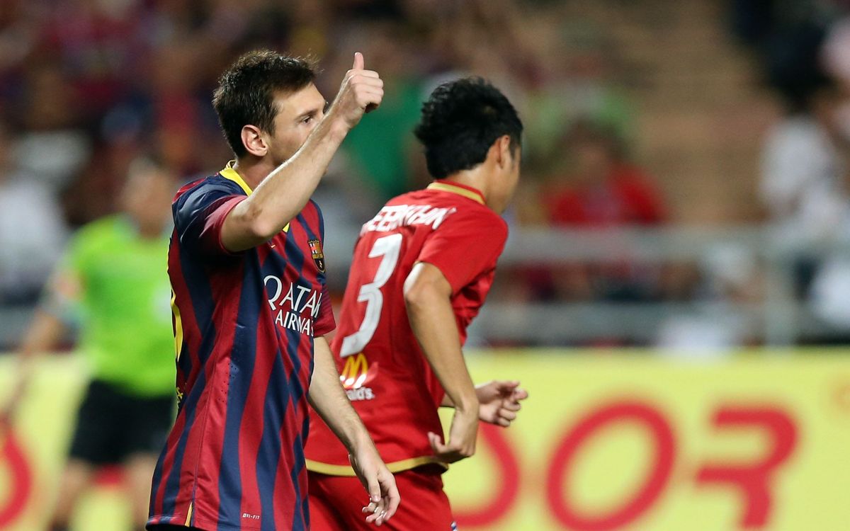 VIDEO: FC Barcelona's 1-7 vicotry in Bangkok
