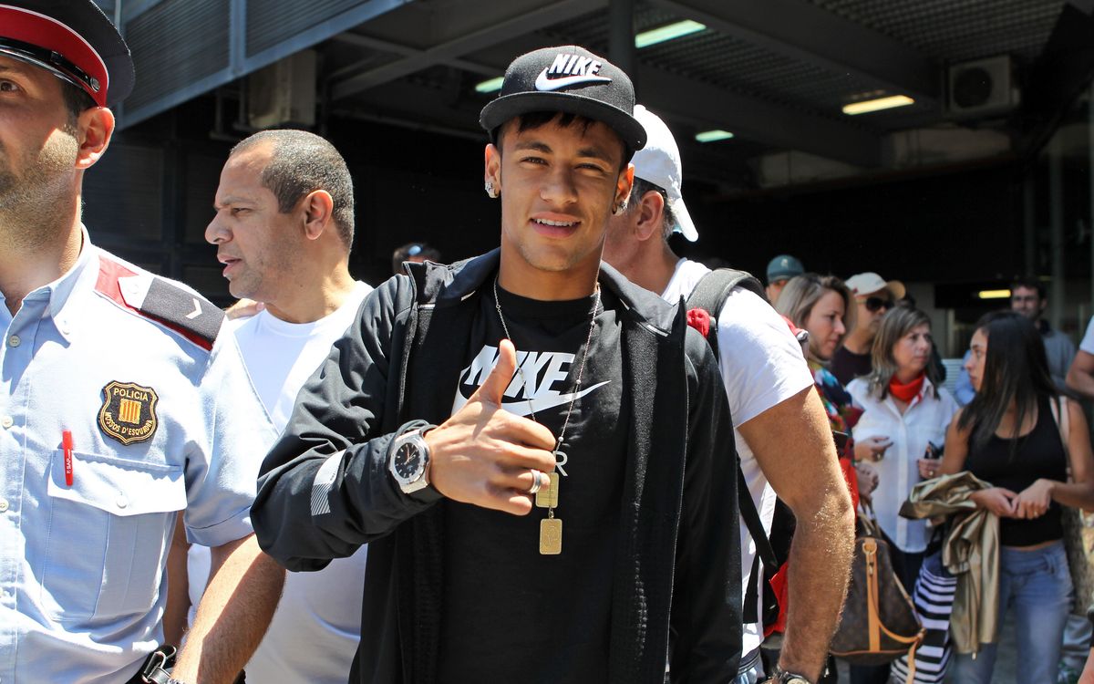 Neymar is in Barcelona