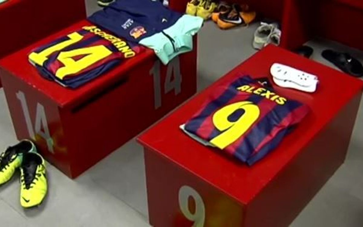 First team dressing room is set for the players