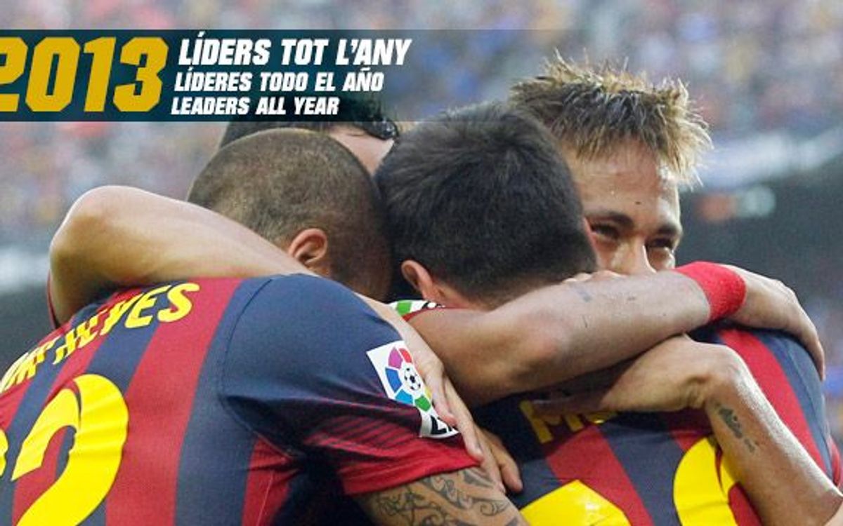 Barça league leaders throughout all 2013
