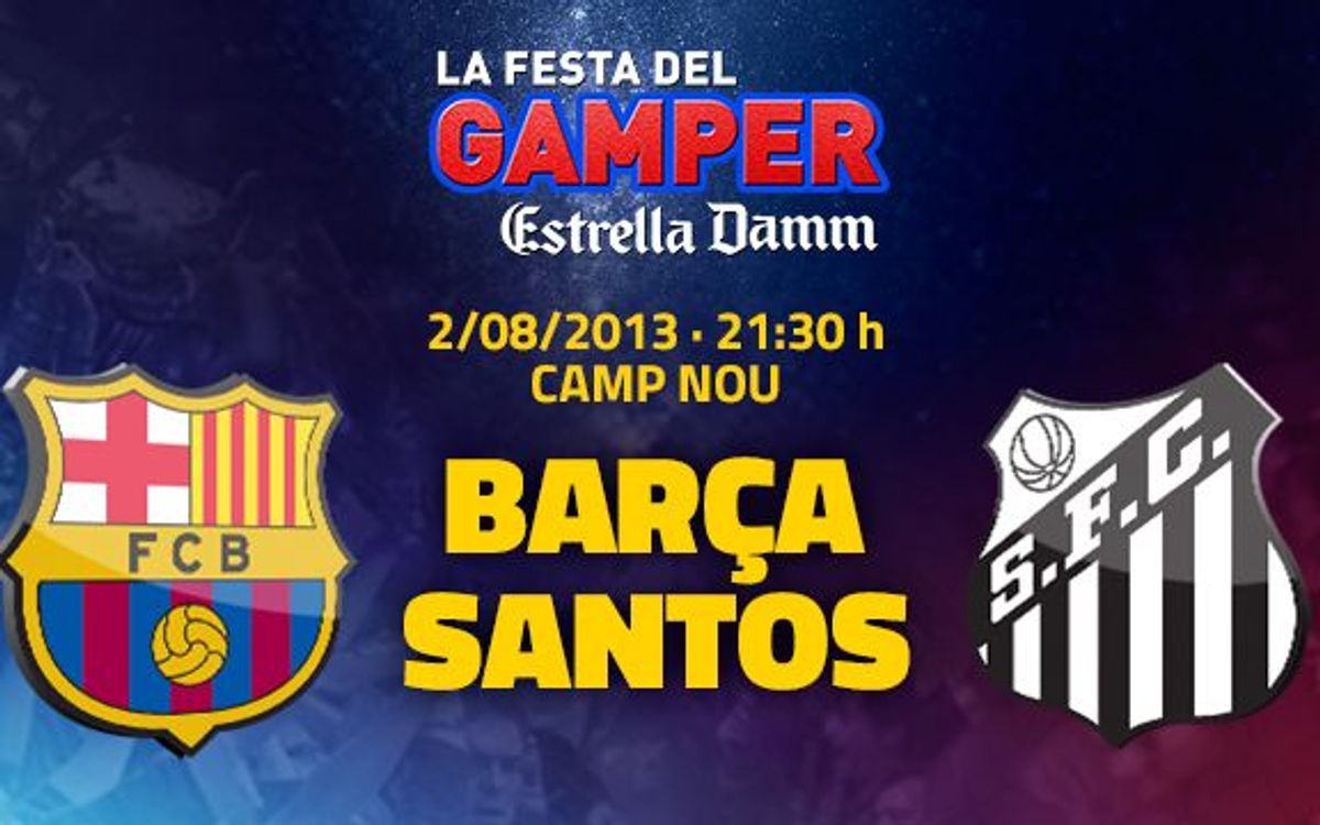 Santos FC to face FC Barcelona in the Joan Gamper Trophy on August 2