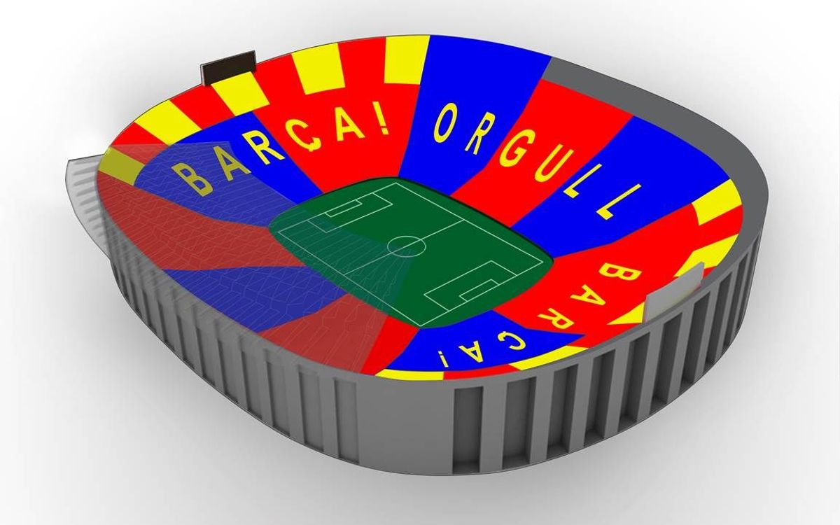 ‘Barça, Pride, Barça’, the mosaic against Bayern