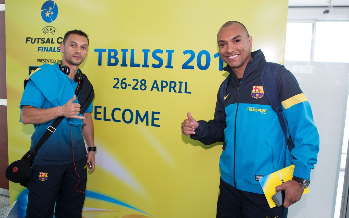 Barça Alusport arrive in Tbilisi after 11 hours of travel