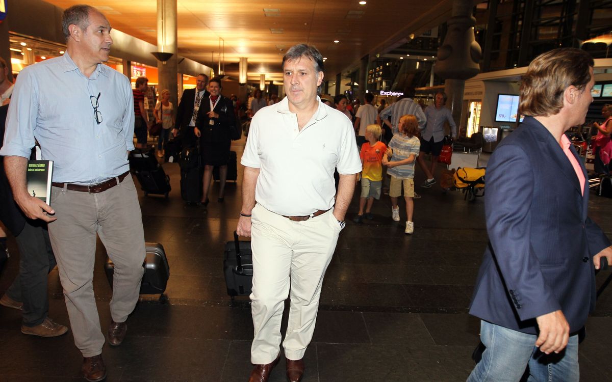 Tata Martino arrives in Oslo
