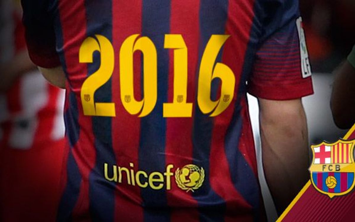El FC Barcelona prorroga l’aliança amb l’Unicef fins al 2016