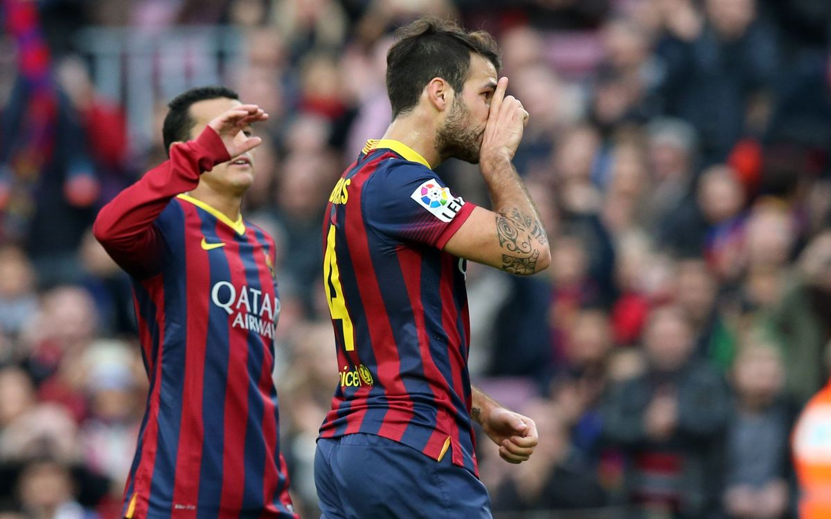 El FC Barcelona supera els 2.500 gols a la Lliga al Camp Nou