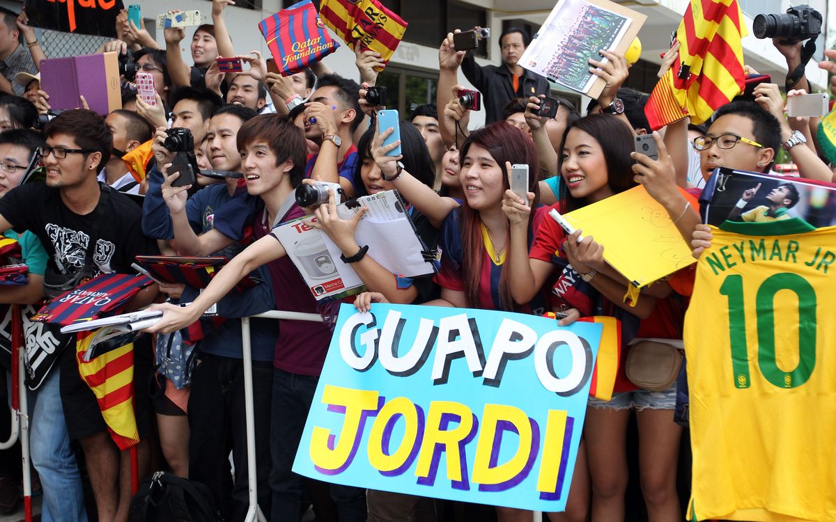 Video of Barça's third day in Thailand