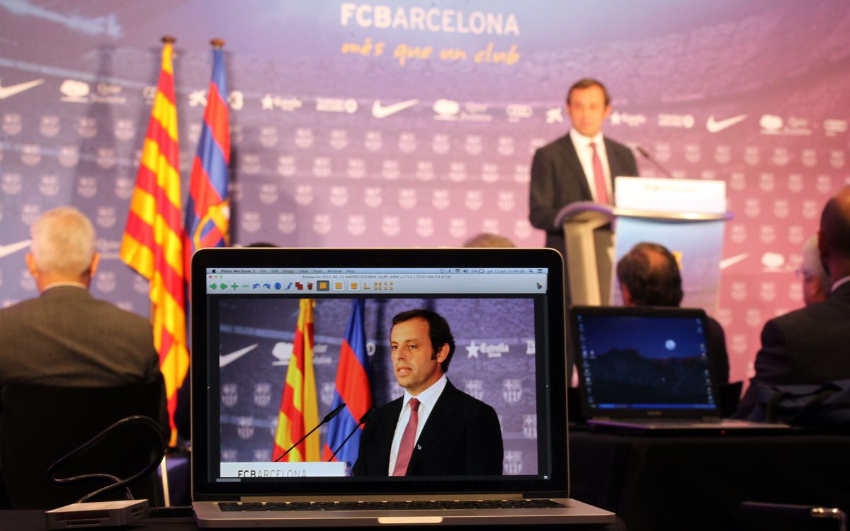 Sandro Rosell: “We project a 30 million euro profit”