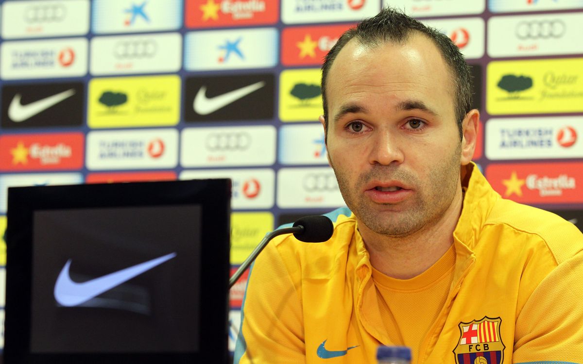 Andrés Iniesta: “I am where I want to be and I belong at Barça