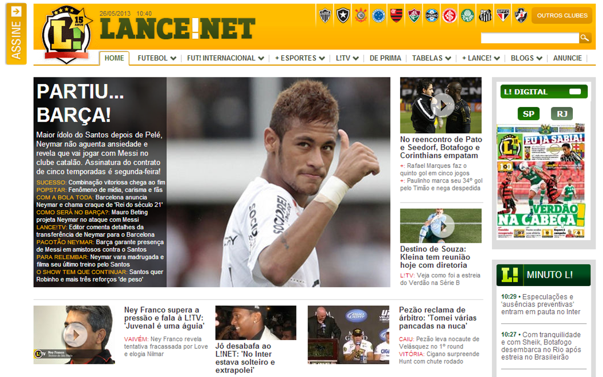 Neymar deal picked up by international press