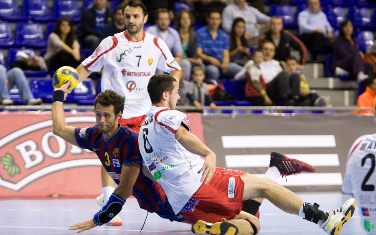 El primer dels dos viatges del Barça d’handbol a Skopje
