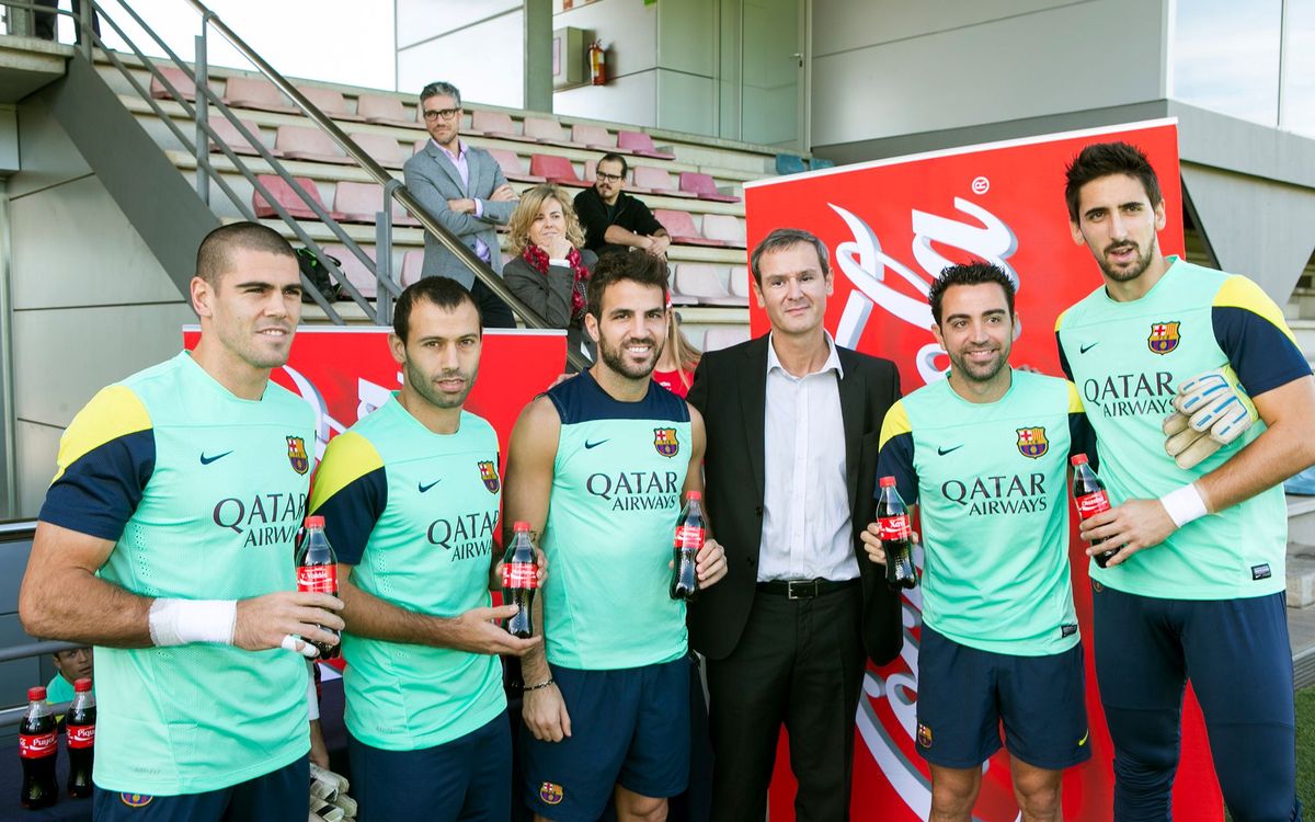 Personalised Coca-Cola for the players