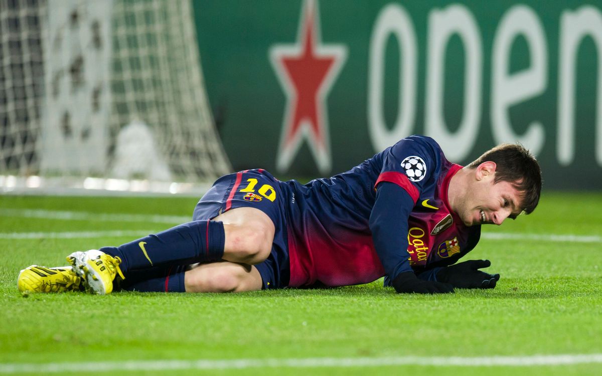 Tests confirm that Messi sustained a bone contusion on the outside of his left knee